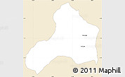 Classic Style Simple Map of Rushashi, single color outside