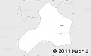 Silver Style Simple Map of Rushashi