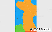 Political Simple Map of Tare