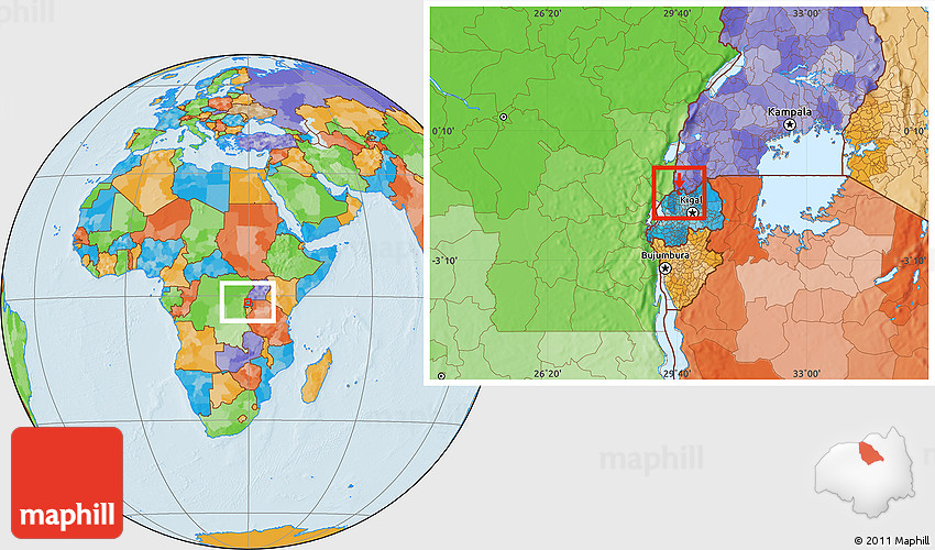 Political Location Map of Nkumba