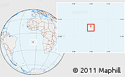 Gray Location Map of Saint Helena, lighten