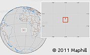 Savanna Style Location Map of Saint Helena, lighten, desaturated