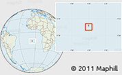 Savanna Style Location Map of Saint Helena, lighten