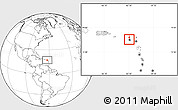 Blank Location Map of Christ Church Nichola Town