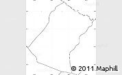 Blank Simple Map of Christ Church Nichola Town