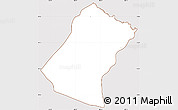 Classic Style Simple Map of Christ Church Nichola Town, cropped outside