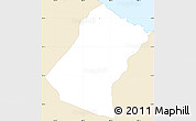 Classic Style Simple Map of Christ Church Nichola Town, single color outside