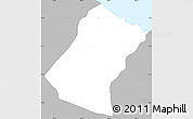 Gray Simple Map of Christ Church Nichola Town