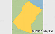 Savanna Style Simple Map of Christ Church Nichola Town