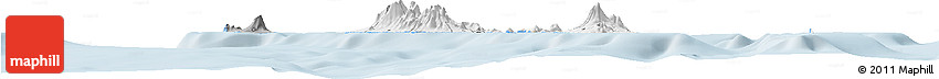Gray Horizon Map of Saint Kitts and Nevis