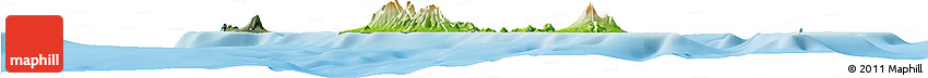 Physical Horizon Map of Saint Kitts and Nevis, semi-desaturated, land only Physical Horizon Map of Saint Kitts and Nevis, semi-desaturated, land only