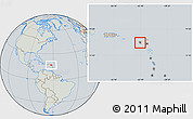 Savanna Style Location Map of Saint Kitts and Nevis, lighten, semi-desaturated