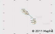 Shaded Relief Map of Saint Kitts and Nevis, cropped outside