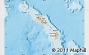 Shaded Relief Map of Saint Kitts and Nevis, lighten, land only