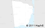 Silver Style Simple Map of Saint George Gingerland