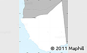 Gray Simple Map of Saint John Figtree