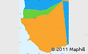 Political Simple Map of Saint John Figtree