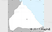 Gray Simple Map of Saint Mary Cayon