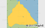 Savanna Style Simple Map of Saint Mary Cayon
