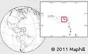 Blank Location Map of Saint Thomas Middle Island
