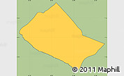Savanna Style Simple Map of Saint Thomas Middle Island, cropped outside