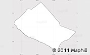 Silver Style Simple Map of Saint Thomas Middle Island, cropped outside