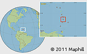 Savanna Style Location Map of Castries