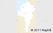 Classic Style Simple Map of Castries