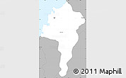 Gray Simple Map of Castries