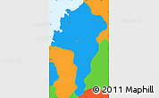 Political Simple Map of Castries