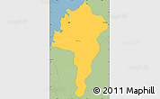 Savanna Style Simple Map of Castries