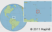 Savanna Style Location Map of Gros Islet
