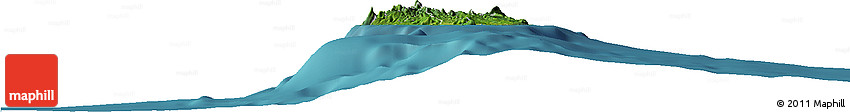 Satellite Horizon Map of Saint Lucia, physical outside, satellite sea Satellite Horizon Map of Saint Lucia, physical outside, satellite sea