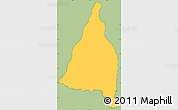 Savanna Style Simple Map of Laborie, cropped outside