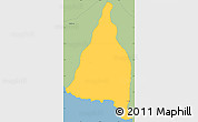 Savanna Style Simple Map of Laborie
