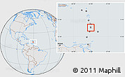 Gray Location Map of Saint Lucia, lighten, semi-desaturated