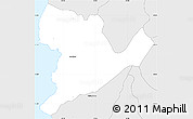 Silver Style Simple Map of Soufrière