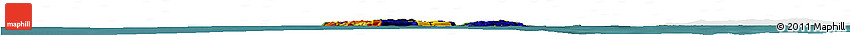 Flag Horizon Map of Saint Pierre and Miquelon, single color outside, satellite sea