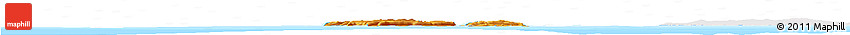 Political Horizon Map of Saint Pierre and Miquelon, single color outside, bathymetry sea