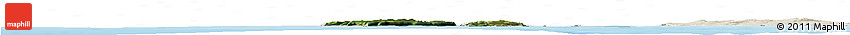 Satellite Horizon Map of Saint Pierre and Miquelon, shaded relief outside