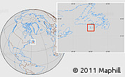 Savanna Style Location Map of Saint Pierre and Miquelon, lighten, desaturated