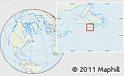 Savanna Style Location Map of Saint Pierre and Miquelon, lighten