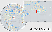 Savanna Style Location Map of Saint Pierre and Miquelon, lighten, semi-desaturated