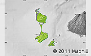 Physical Map of Saint Pierre and Miquelon, desaturated