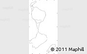 Blank Simple Map of Saint Pierre and Miquelon, cropped outside