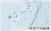 Classic Style 3D Map of Grenadines, single color outside