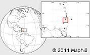 Blank Location Map of Grenadines, within the entire country
