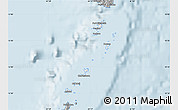 Gray Map of Grenadines