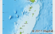 Physical Map of Grenadines