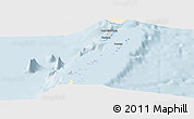 Classic Style Panoramic Map of Grenadines, single color outside